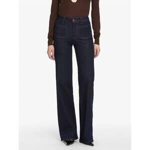 NEW FRAME le slim palazzo modernist jeans in rinse